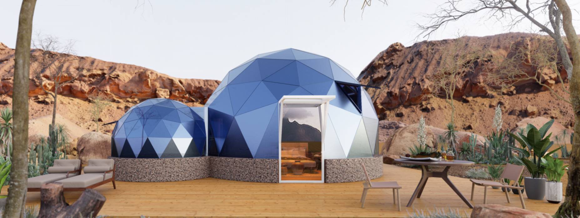 平湖市球形智能光伏玻璃星空房